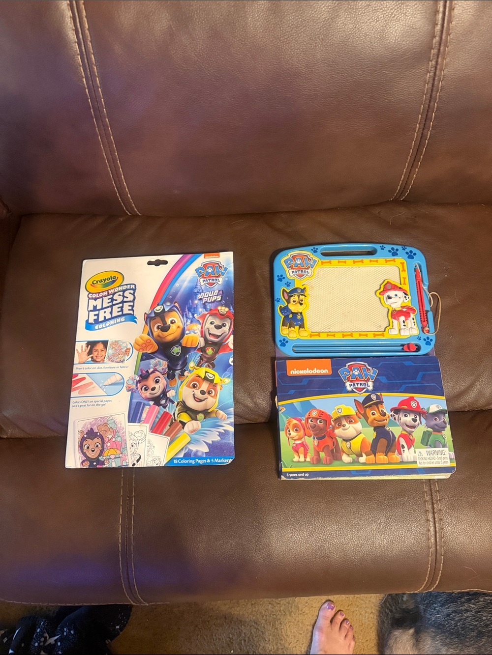 Crayola PAW Patrol Mess-Free Magnetic Drawing Kit in Blue and Yellow